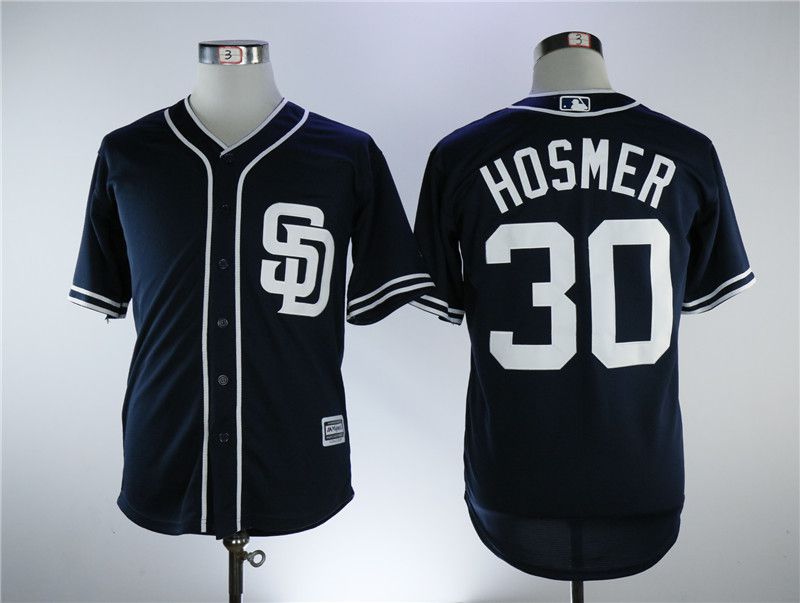 Men San Diego Padres #30 Hosmer Blue Game MLB Jerseys